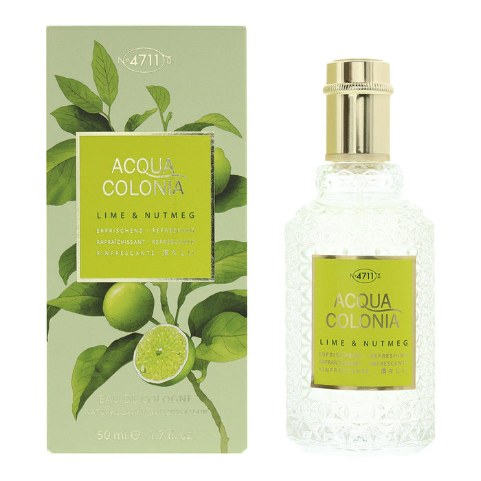 4711 Acqua Colonia Lime Nutmeg Eau De Cologne 50ml - Eau de Cologne at MyPerfumeShop by 4711