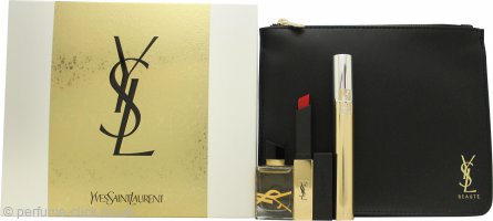 Yves Saint Laurent Holiday Essentials Gift Set 7.5ml Libre EDP + Volume Effet Faux Cils Mascara - No. 01 + Rouge Pur Couture The Slim Matte Lipstick - No. 21 + Pouch - Eau de Parfum at MyPerfumeShop by Yves Saint Laurent