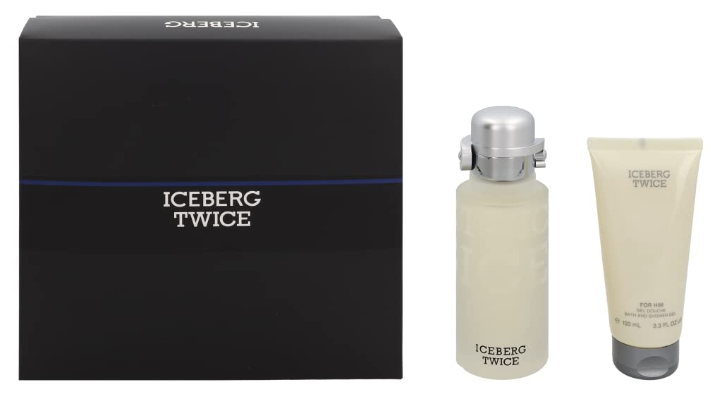 Iceberg Twice 2 Piece Gift Set: Eau De Toilette 125ml - Bath Shower Gel 100ml - Gift Set at MyPerfumeShop by Iceberg