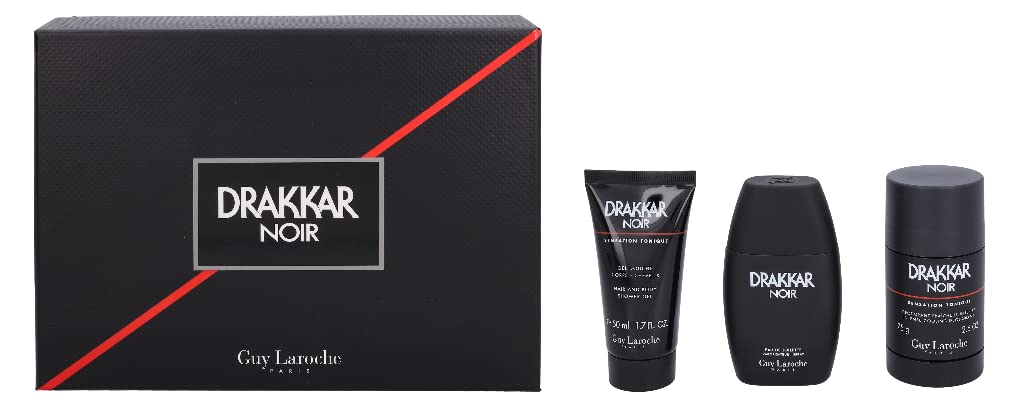 Guy Laroche Drakkar Noir 50ml Eau de Toilette + 50ml Shower Gel +75gr Deodorant Stick ( replaced by ZDRA2 &3) - at MyPerfumeShop by Guy Laroche
