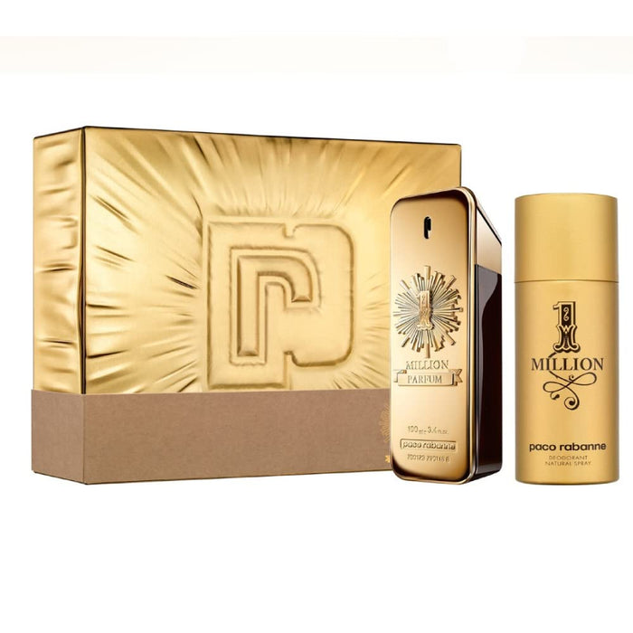 Paco Rabanne 1 Million 2 Piece Gift Set: Eau De Parfum 100ml - Deodorant Spray 150ml