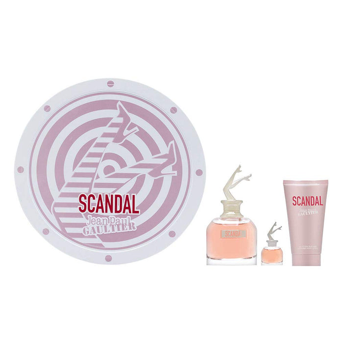 Jean Paul Gaultier Scandal 3 Piece Gift Set: Eau de Parfum 50ml - Body Lotion 75ml - Eau de Parfum 6ml