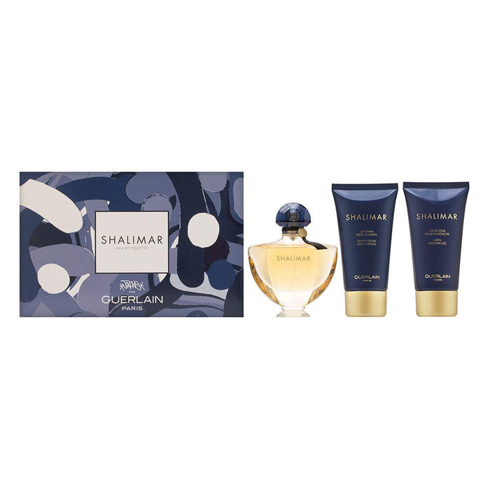 Guerlain Shalimar Eau de Toilette Gift Set 50ml EDT + 75ml Shower Gel + 75ml Body Lotion