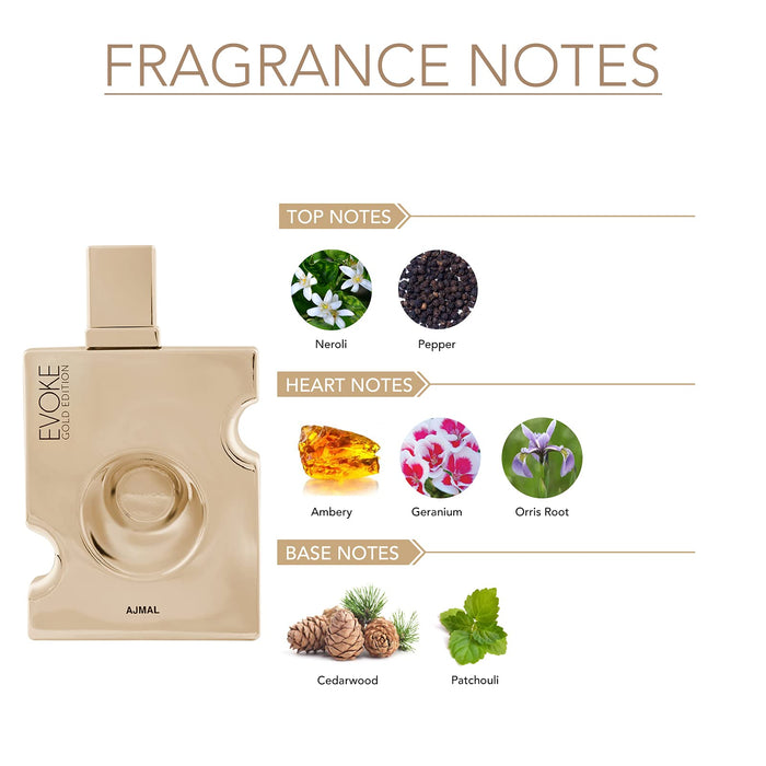 Ajmal Evoke Gold Edition For Men Eau De Parfum 90ml