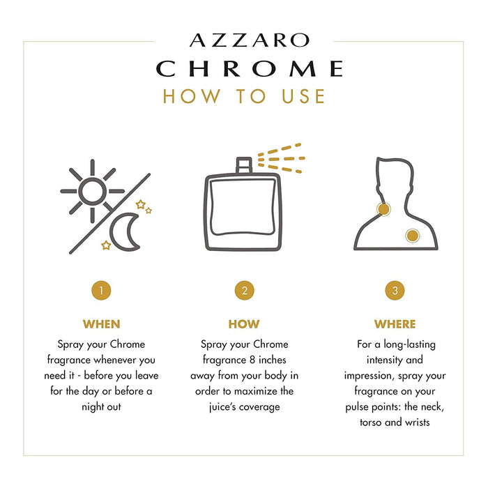 Azzaro Chrome Pure Eau de Toilette Spray 50ml