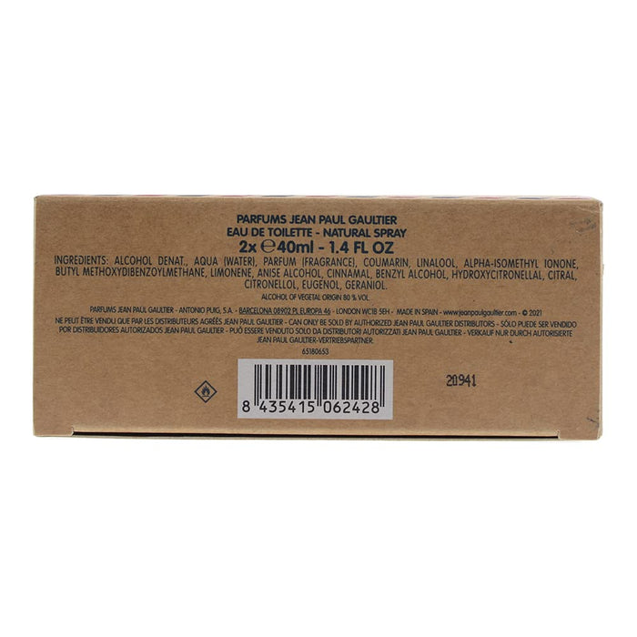 Jean Paul Gaultier Le Male 2 Piece Gift Set: 2 x Eau De Toilette 40ml - Default at MyPerfumeShop by Jean Paul Gaultier