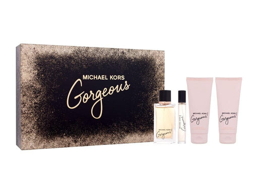 Michael Kors Gorgeous! Gift Set 100ml EDP + 100ml Body Lotion + 100ml Shower Gel + 10ml EDP