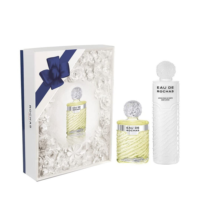 Rochas Eau De Rochas Gift Set 220ml EDT + 500ml Body Milk