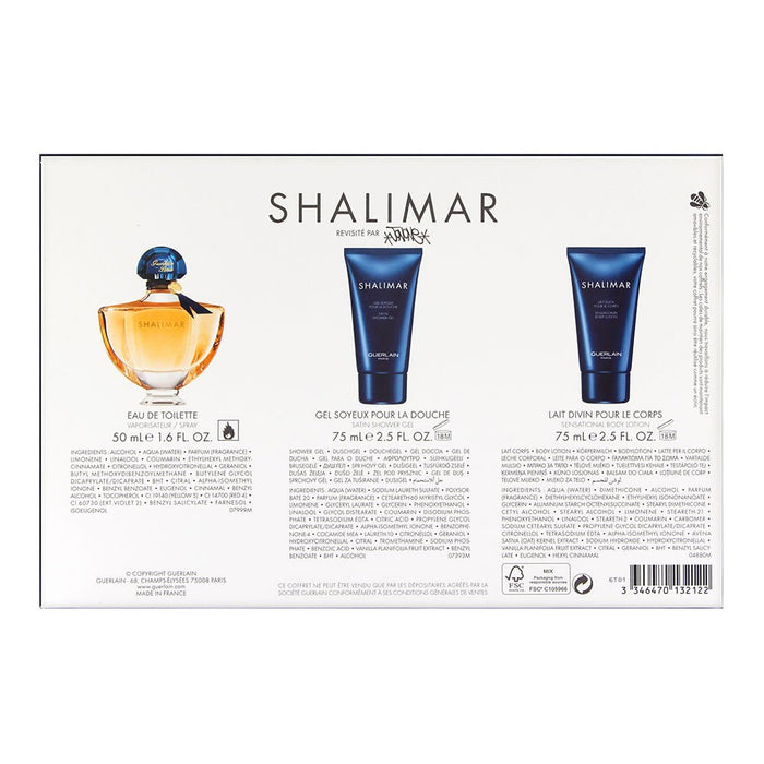 Guerlain Shalimar Eau de Toilette Gift Set 50ml EDT + 75ml Shower Gel + 75ml Body Lotion