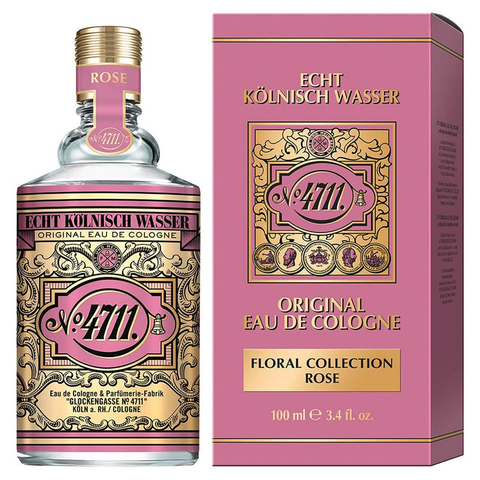Mäurer & Wirtz 4711 Floral Collection Rose Eau de Cologne 100ml Spray - Fragrance at MyPerfumeShop by 4711