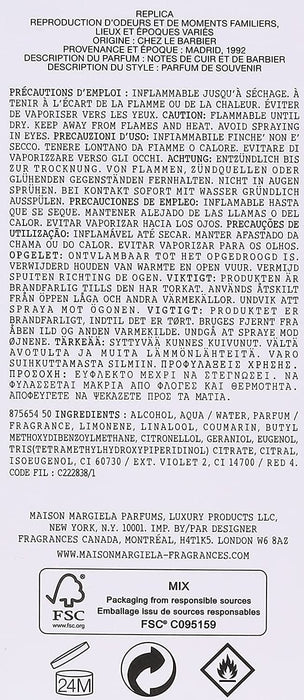 Maison Margiela Replica At The Barber's Eau De Toilette 100ml - Eau De Toilette at MyPerfumeShop by Maison Martin Margiela