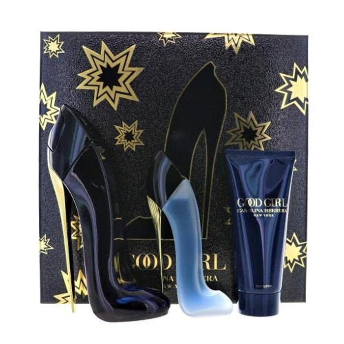Carolina Herrera Good Girl 3 Piece Gift Set: Eau de Parfum 80ml - Hair Mist 30ml - Body Lotion 100ml