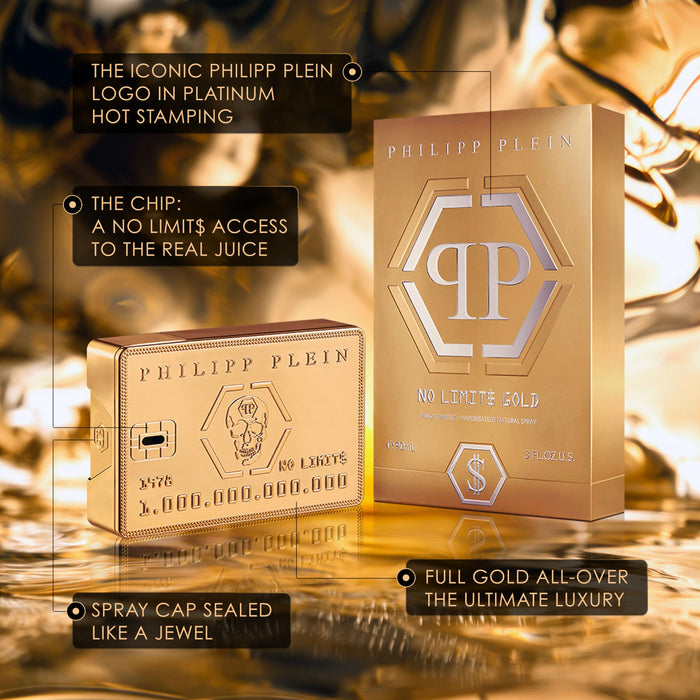 Philipp Plein No Limit$ Gold Eau de Parfum 90ml Spray