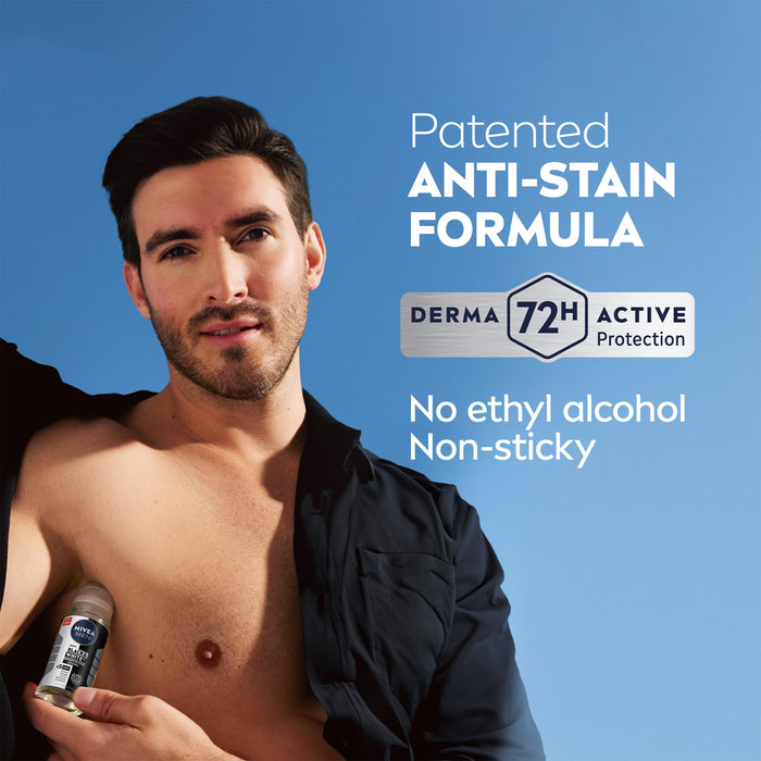 Nivea For Men Black & White Anti-Perspirant Deodorant Roll-On - Personal Hygiene at MyPerfumeShop by Nivea
