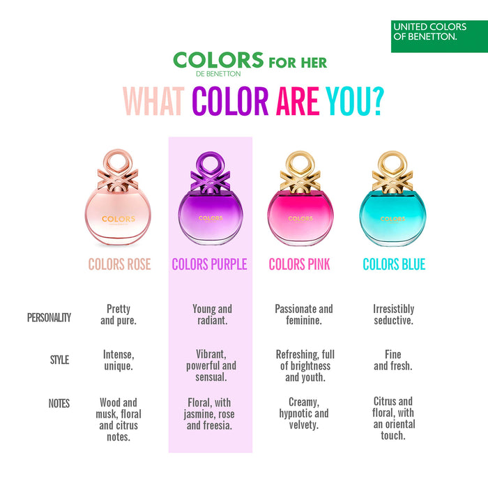Benetton Colors Purple Eau de Toilette 50ml