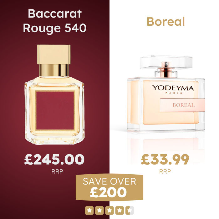 Inspired by Baccarat Rouge 540 by Maison Francis Kurkdjian - Boreal by Yodeyma Paris
