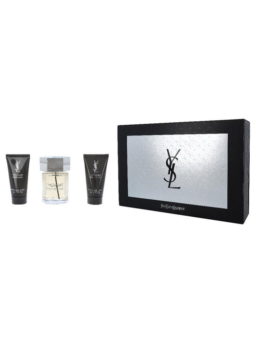 Yves Saint Laurent L'Homme Gift Set 100ml EDT + 2 x 50ml After Shave Balm - Eau de Toilette at MyPerfumeShop by Yves Saint Laurent