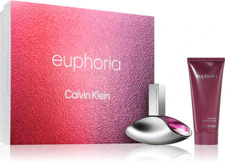 Calvin Klein Euphoria 2 Piece Gift Set: Eau de Parfum 100ml - Body Lotion 100ml