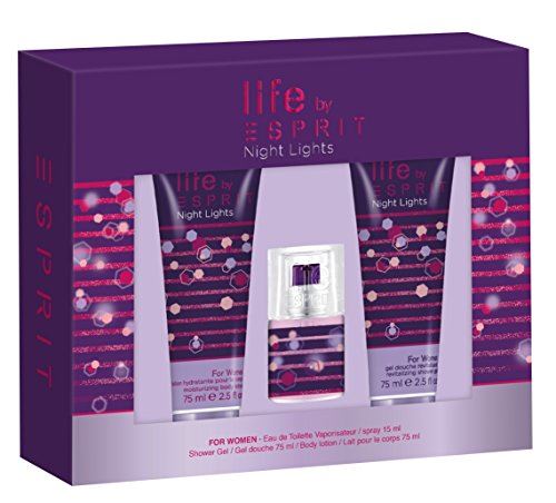 Esprit Night Light Gift Set 15ml EDT + 75ml Shower Gel + 75ml Body Lotion - Perfume & Cologne at MyPerfumeShop by Esprit