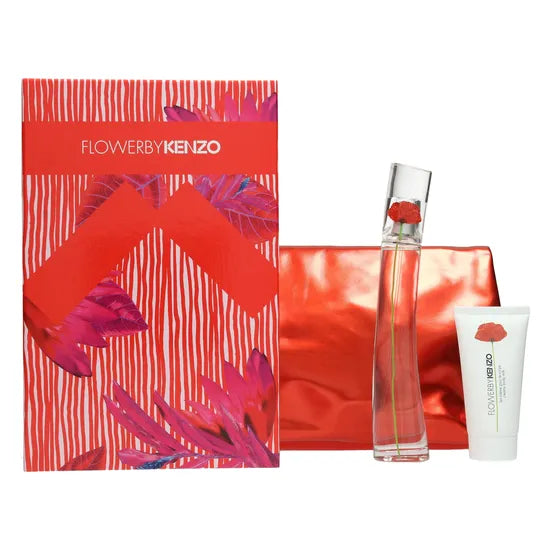 Kenzo Flower by Kenzo La Récolte Parisienne Gift Set 75ml EDP + 10ml EDP + 75ml Body Lotion