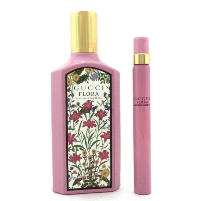 Gucci Flora Gorgeous Gardenia EDP 100ml Spray + EDP 10ml Mini - Fragrance at MyPerfumeShop by Gucci