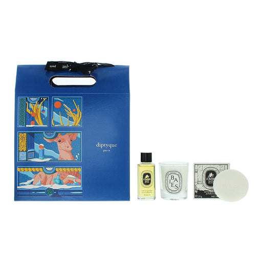 Diptyque L'ombre Dans L'eau 3 Piece Gift Set: Candle 35g - Soap 25g - Shower Oil 15ml - Gift Set at MyPerfumeShop by Diptyque