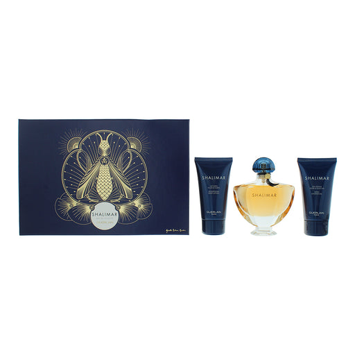 Guerlain Shalimar 3 Piece Gift Set: Eau de Parfum 50ml - Body Lotion 75ml - Show