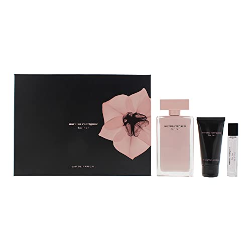 Narciso Rodriguez for Her 3 Piece Gift Set: Eau De Parfum 100ml - Eau De Parfum 10ml - Body Lotion 50ml - Sets at MyPerfumeShop by Narciso Rodriguez