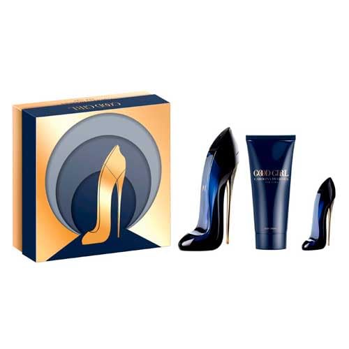 Carolina Herrera Good Girl 3 Piece Gift Set: Eau de Parfum 80ml - Eau de Parfum 7ml - Body Lotion 100ml