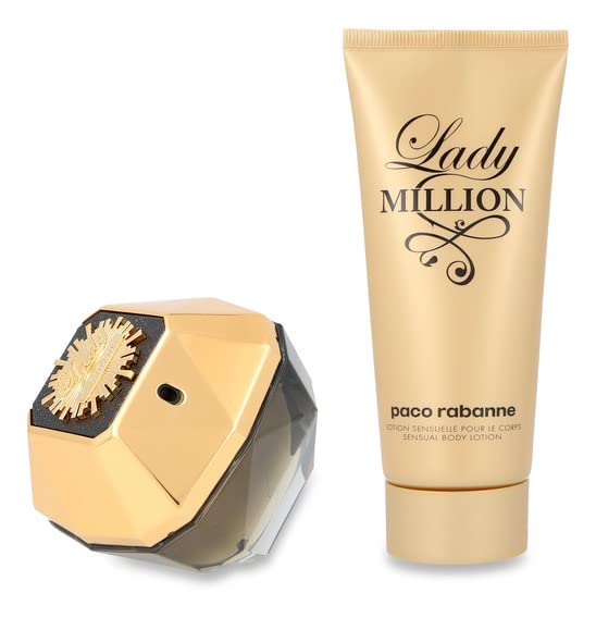 Paco Rabanne Lady Million Fabulous 2 Piece Gift Set: Eau de Parfum 80ml - Body Lotion 100ml