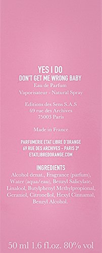 Etat Libre d`Orange Don`t Get Me Wrong Baby, YES I DO Eau de Parfum 50ml Spray - Fragrance at MyPerfumeShop by Etat Libre d`Orange