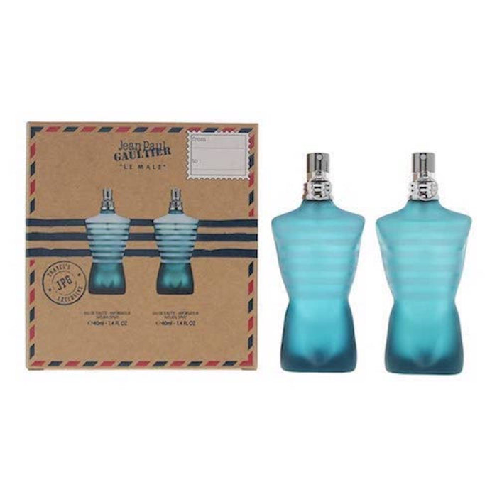 Jean Paul Gaultier Le Male 2 Piece Gift Set: 2 x Eau De Toilette 40ml - Default at MyPerfumeShop by Jean Paul Gaultier