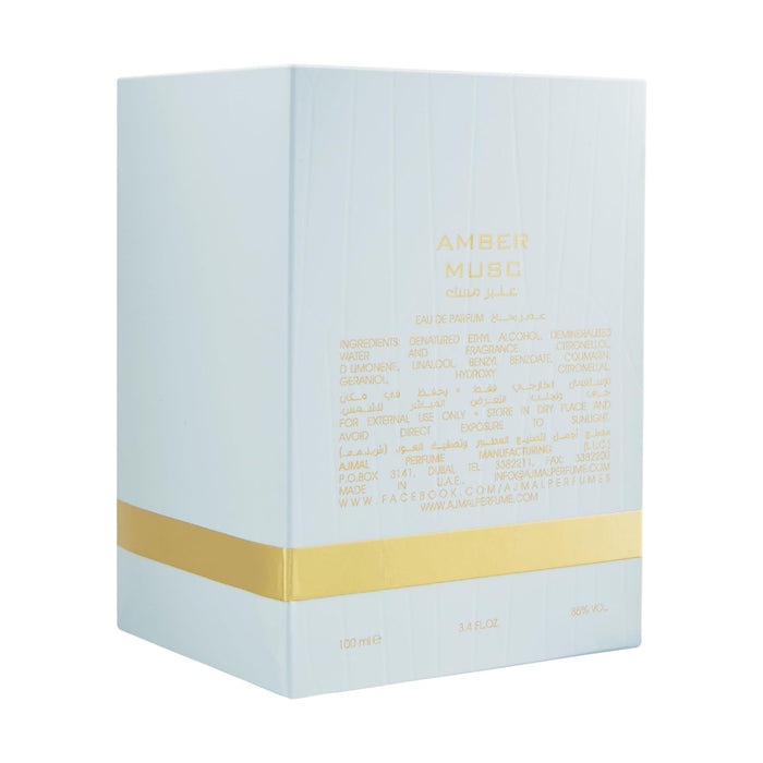 Ajmal Amber Musc Eau de Parfum 100ml Spray