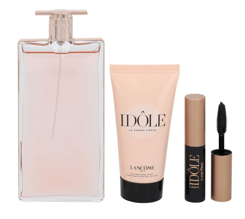 LancÃ´me IdÃ´le Gift Set 50ml EDP + 50ml Body Cream + 2.5ml Lash Lifting Volumising Mascara - Fragrance at MyPerfumeShop by Lancôme