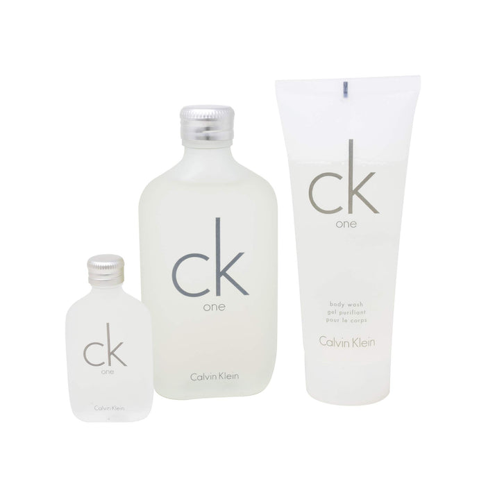 Calvin Klein CK One Gift Set 100ml EDT + 100ml Body Wash + 15ml EDT