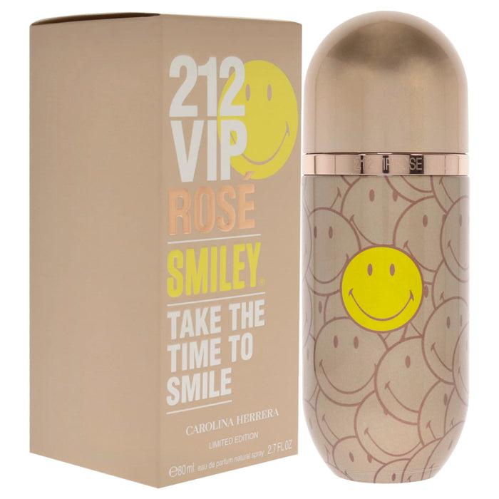 Carolina Herrera 212 Vip Rosé Smiley Eau De Parfum 80ml