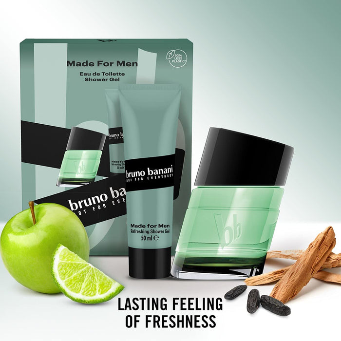 Bruno Banani Made for Men Gift Set 30ml EDT + 50ml Shower Gel - Eau de Toilette at MyPerfumeShop by Bruno Banani