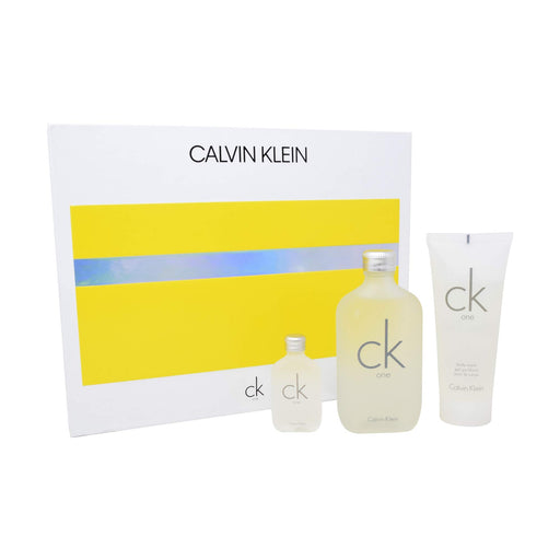 Calvin Klein CK One Gift Set 100ml EDT + 100ml Body Wash + 15ml EDT