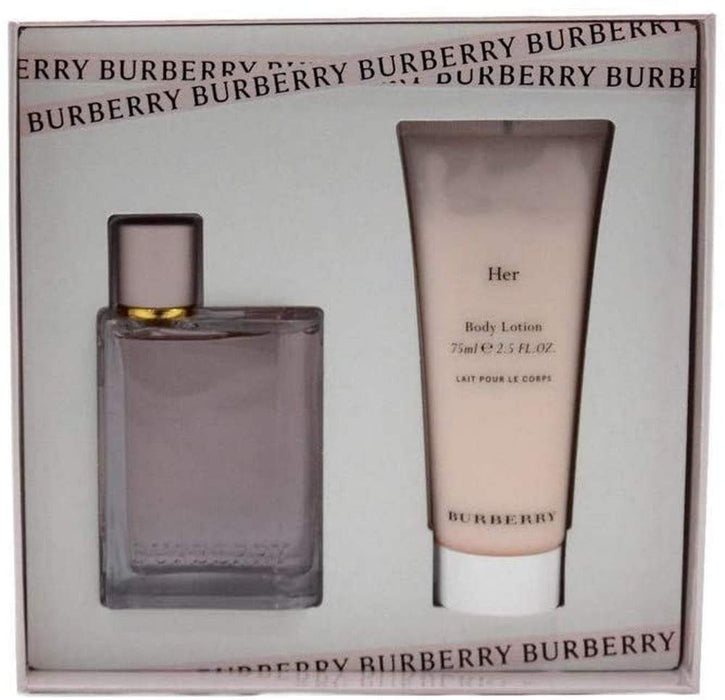 Burberry Burberry Her Gift Set 50ml EDP + 75ml Body Lotion - Eau de Parfum at MyPerfumeShop by Burberry