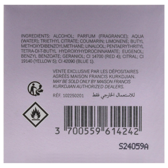 Maison Francis Kurkdjian Grand Soir Eau De Parfum 70ml