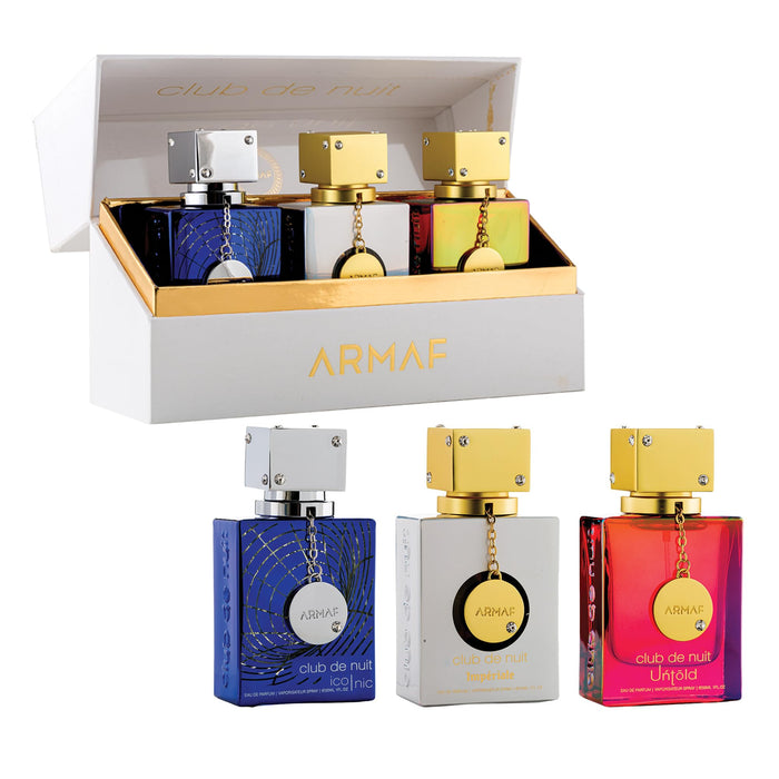 Armaf Parfum A Collector's Pride Gift Set 30ml Club De Nuit Blue Iconic EDP + 30ml Club de Nuit Untold EDP + 30ml Club de Nuit White Imperiale EDP