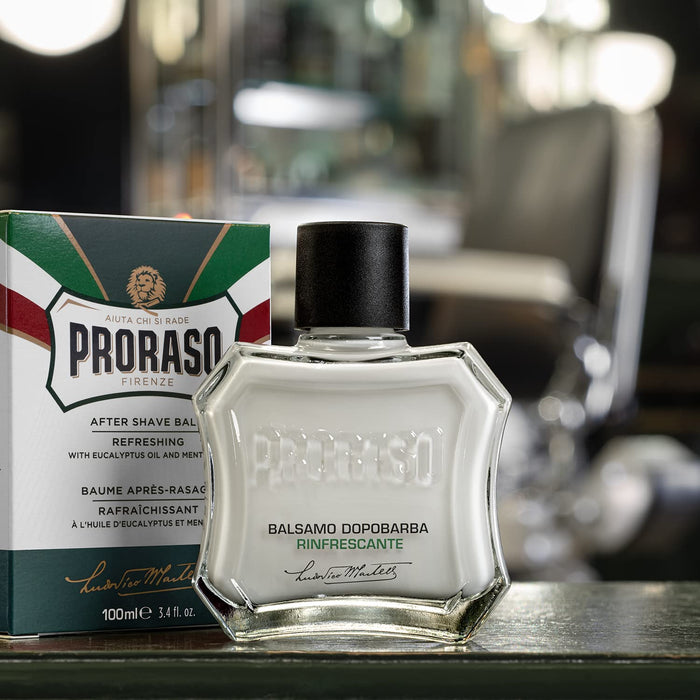 Proraso Green Liquid Aftershave Cream with with Eucalyptus and Menthol 100ml Splash