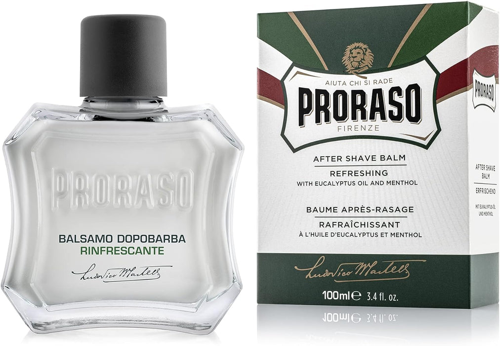 Proraso Green Liquid Aftershave Cream with with Eucalyptus and Menthol 100ml Splash