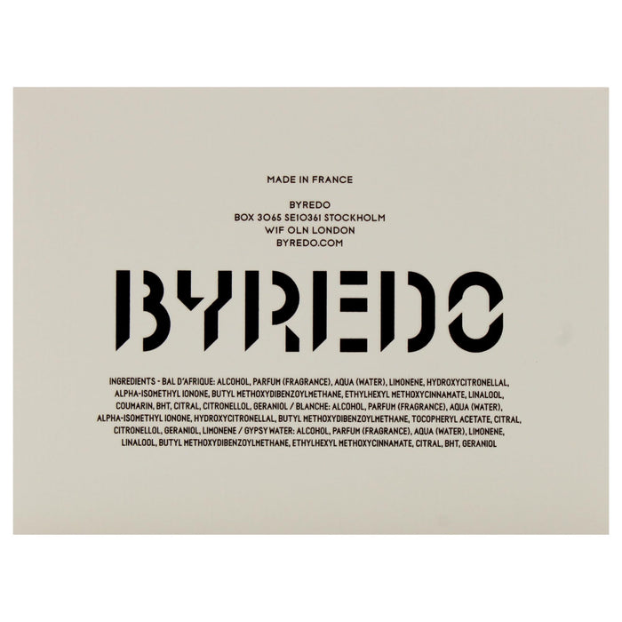 Byredo La Sélection Nomade Gift Set 12ml Bal d'Afrique EDP + 12ml Blanche EDP + 12ml Gypsy Water