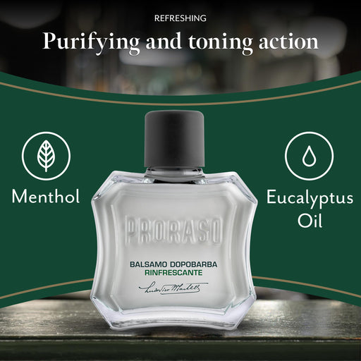 Proraso Green Liquid Aftershave Cream with with Eucalyptus and Menthol 100ml Splash