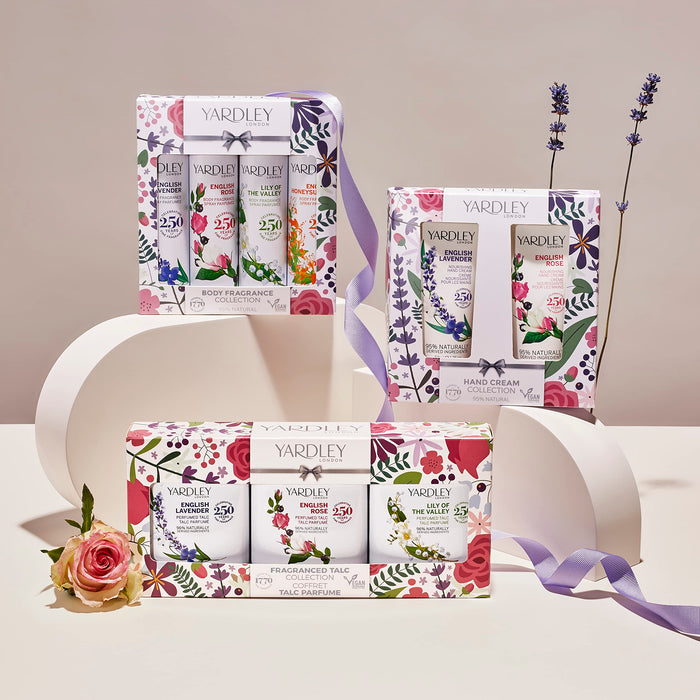 Yardley Traditional Florals Body Spray Gift Set 4 x 75ml - English Lavender + English Rose + Lily Of The Valley + English Honeysuckle - Body Spray at MyPerfumeShop by Yardley London