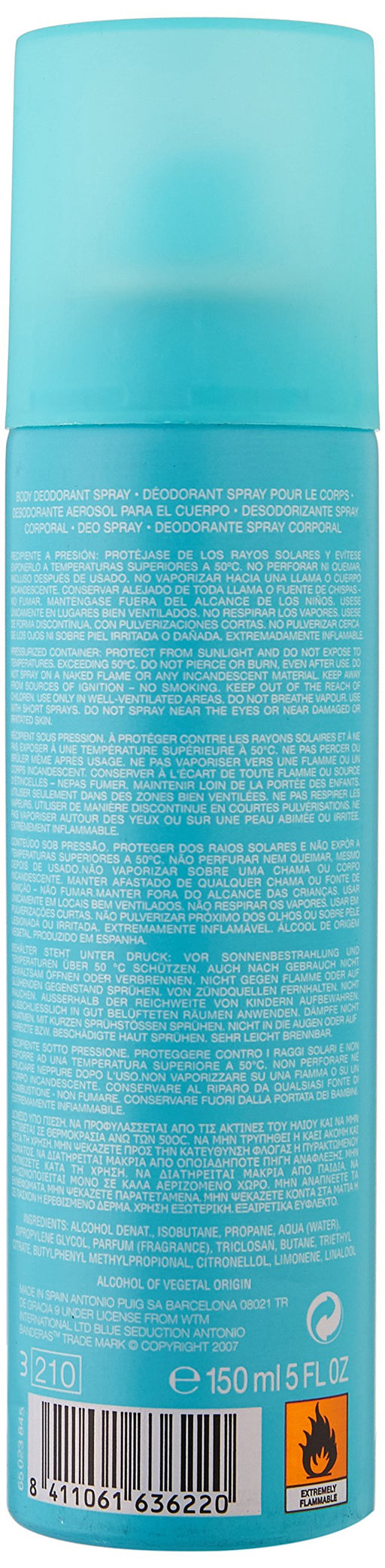 Antonio Banderas Blue Seduction Deodorant Spray 150ml