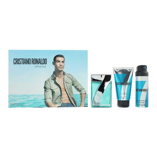 Cristiano Ronaldo Origins 3 Piece Gift Set: Eau de Toilette 100ml - Shower Gel 150ml - Body Spray 150ml
