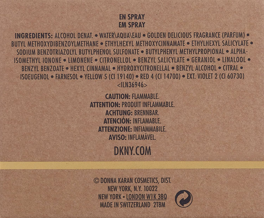 DKNY Golden Delicious Eau De Parfum 100ml - Perfume & Cologne at MyPerfumeShop by DKNY