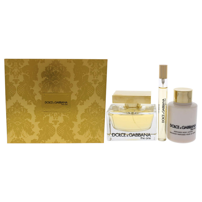 Dolce & Gabbana The One Gift Set 75ml EDP + 10ml EDP + 50ml Body Lotion